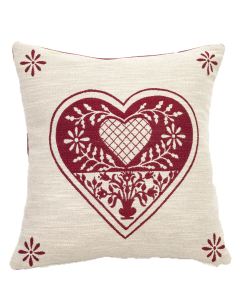 Red decorative pillow